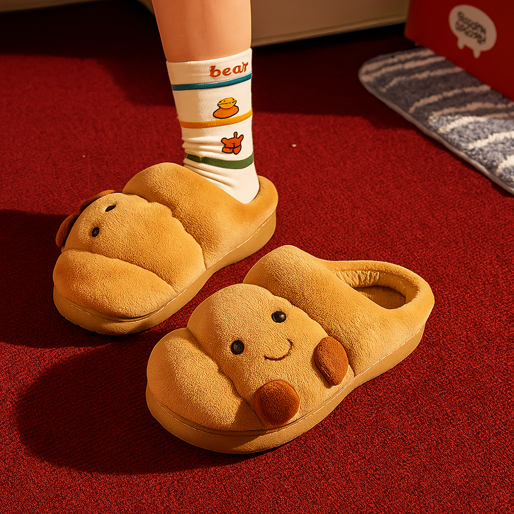 Croissant Jellycat Slippers