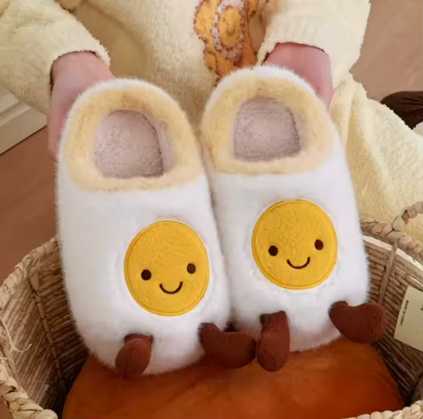 Fried Egg Jellycat Slippers