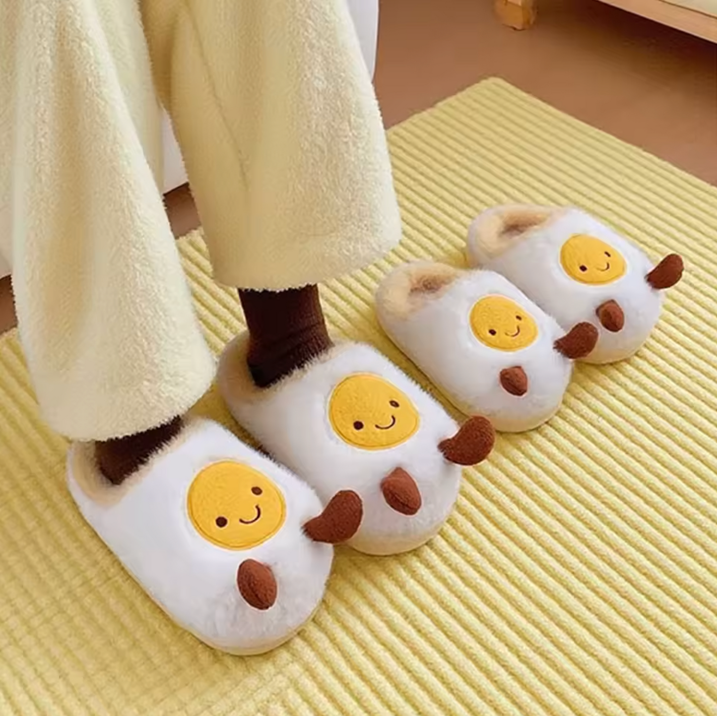 Fried Egg Jellycat Slippers